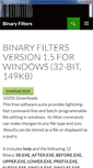 Mobile Screenshot of binaryfilters.org
