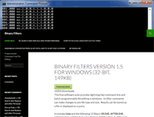 Tablet Screenshot of binaryfilters.org